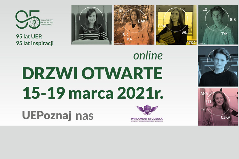 Uniwersytet Ekonomiczny w Poznaniu – Drzwi Otwarte Online – 15-19 marca