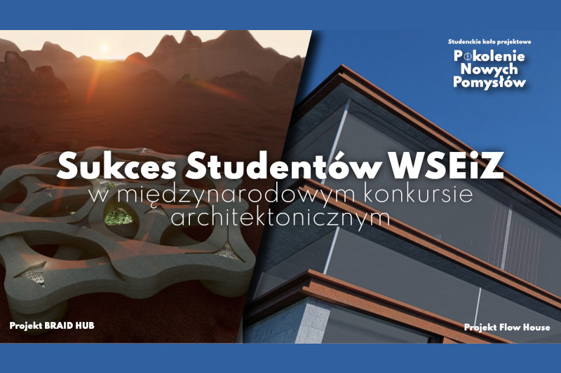 Sukces studentów WSEiZ w międzynarodowym konkursie architektonicznym