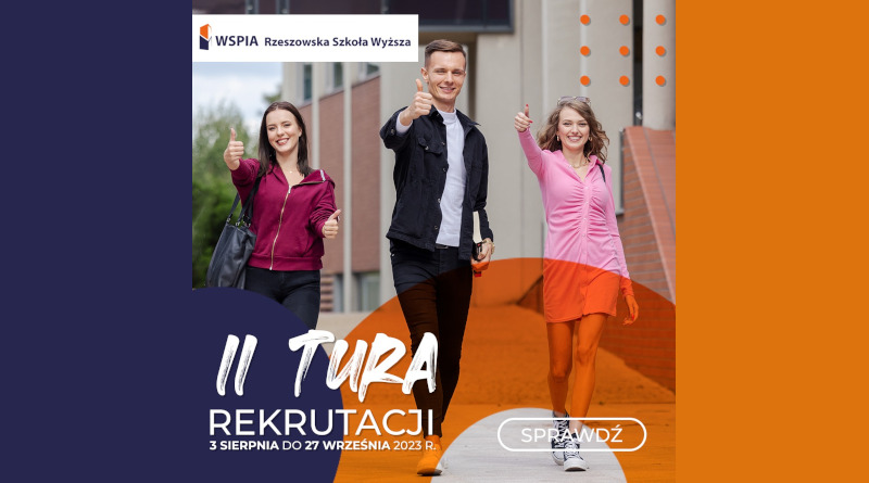 WSPiA Rzeszowska Szkoła Wyższa – druga tura rekrutacji 2023/2024