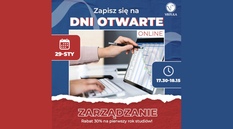 Dzień Otwarty Online kierunku Zarządzanie – AFiB Vistula w Warszawie
