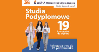 WSPiA Rzeszowska Szkoła Wyższa – trwa rekrutacja na studia podyplomowe!