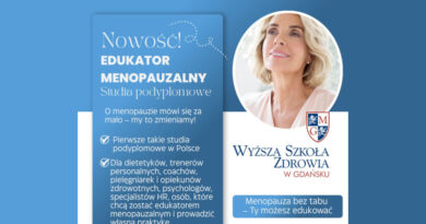 Edukator menopauzalny – Wyższa Szkoła Zdrowia w Gdańsku