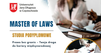 Master of Laws – studia podyplomowe na UJD w Częstochowie