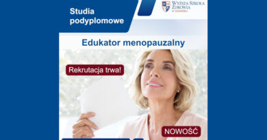 Edukator menopauzalny – Wyższa Szkoła Zdrowia w Gdańsku – rekrutacja trwa!