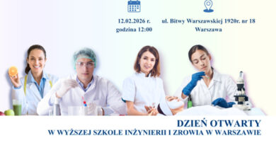 Dzień Otwarty 2026 – Wyższa Szkoła Inżynierii i Zdrowia w Warszawie