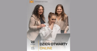 Uniwersytet VIZJA w Warszawie zaprasza na Dzień Otwarty Online