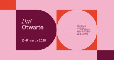 Akademia Muzyczna w Krakowie – Dni Otwarte 2026 – Zgrajmy się #wAMKP
