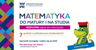 Politechnika Krakowska organizuje bezpłatne kursy maturalne i na studia z matematyki