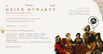 Katolicki Uniwersytet Lubelski Jana Pawła II – Dzień Otwarty Muzykologii KUL 2026