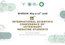 XI Międzynarodowa Konferencja Naukowa Studentów Weterynarii – SGGW w Warszawie