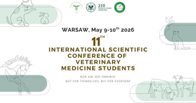 XI Międzynarodowa Konferencja Naukowa Studentów Weterynarii – SGGW w Warszawie