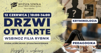 WSBiNoZ – Filia w Rybniku zaprasza na Drzwi Otwarte