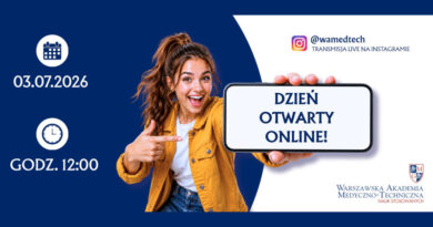 Warszawska Akademia Medyczno-Techniczna Nauk Stosowanych – Dzień Otwarty WAMT Online