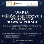 WSPiA Rzeszowska Szkoła Wyższa wśród najlepszych wydziałów prawa w Polsce wg rankingu Rzeczypospolitej