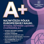 Wydział Inżynierii Lądowej Politechniki Krakowskiej z kategorią A+!