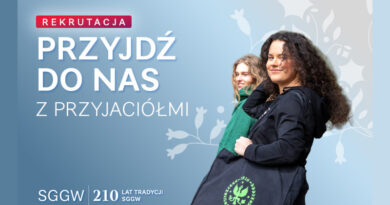 Druga tura rekrutacji na studia 2026/2027 na SGGW w Warszawie