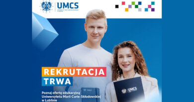 Rekrutacja dodatkowa na studia 2026/2027 na UMCS w Lublinie