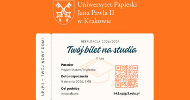 Druga tura rekrutacji na studia 2026/2027 na UPJP2 w Krakowie