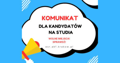 Dodatkowa rekrutacja na studia 2026/2027 – Akademia Kultury Fizycznej w Krakowie