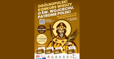 UPJP2 w Krakowie – Ogólnopolski Konkurs Wiedzy o św. Wojciechu – Patronie Polski