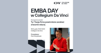 EMBA DAY w Collegium Da Vinci w Poznaniu